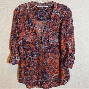 Collective Concepts Stitch Fix print blouse size M